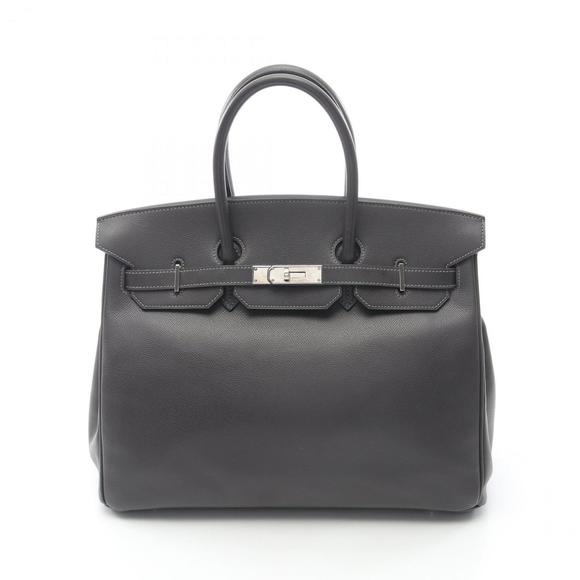 Hermes Hermès Birkin 35 handbag, leather, Couchvel, women's, gray - Picture 1 of 15